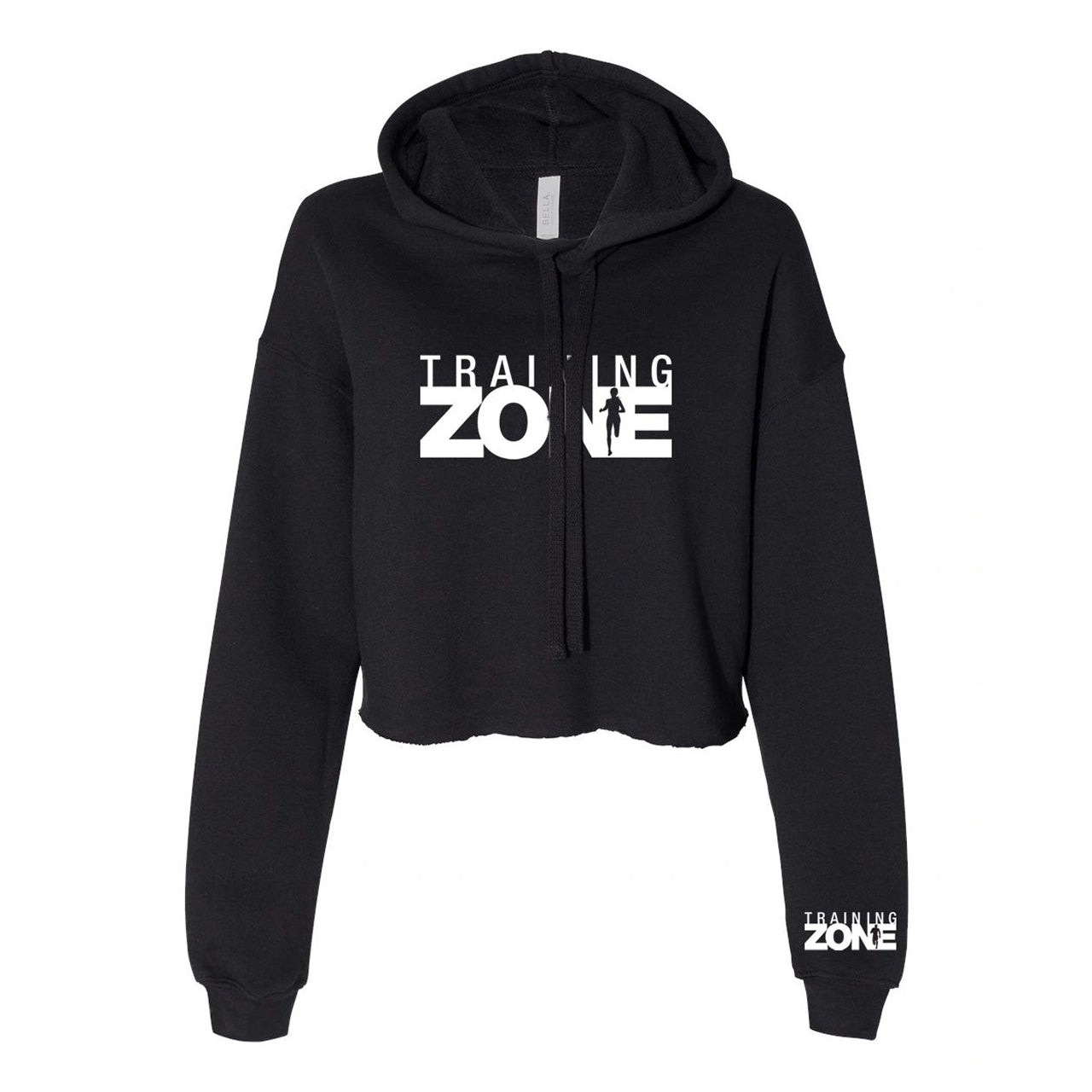Ladies Cropped Fleece Hoody