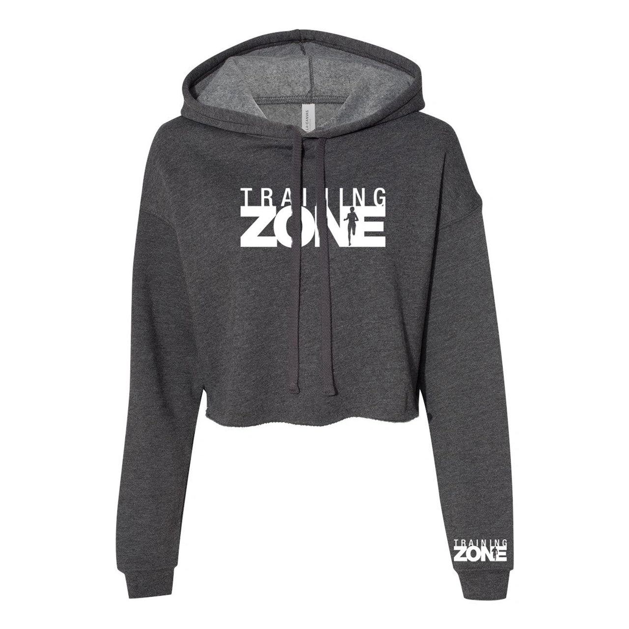 Ladies Cropped Fleece Hoody