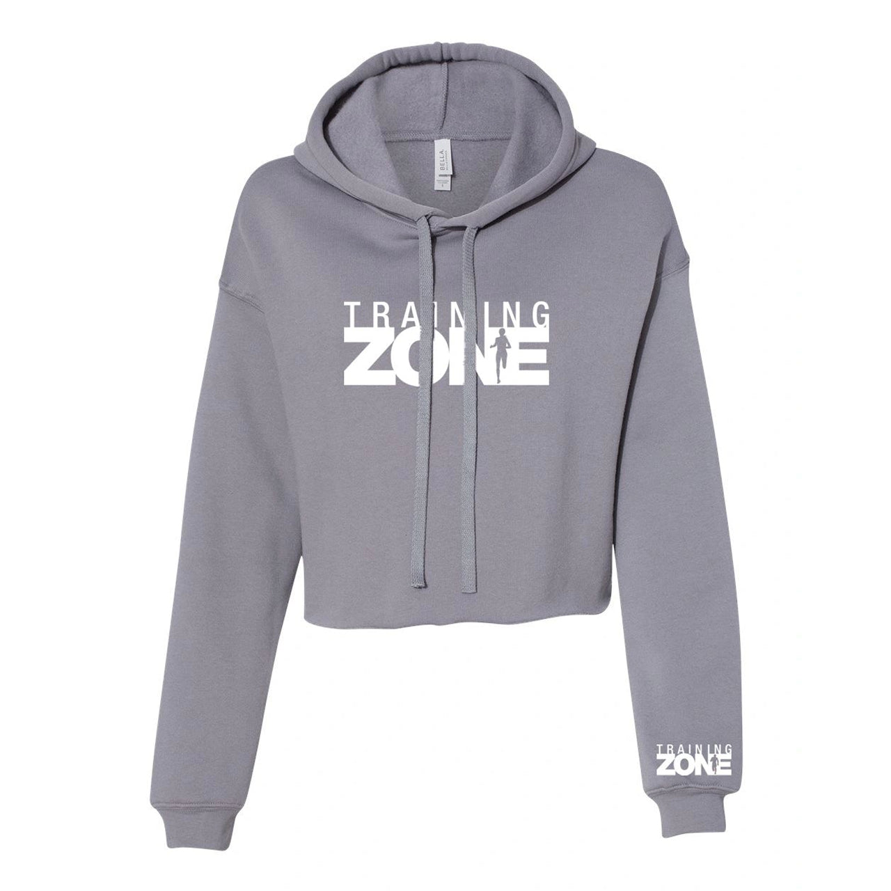 Ladies Cropped Fleece Hoody