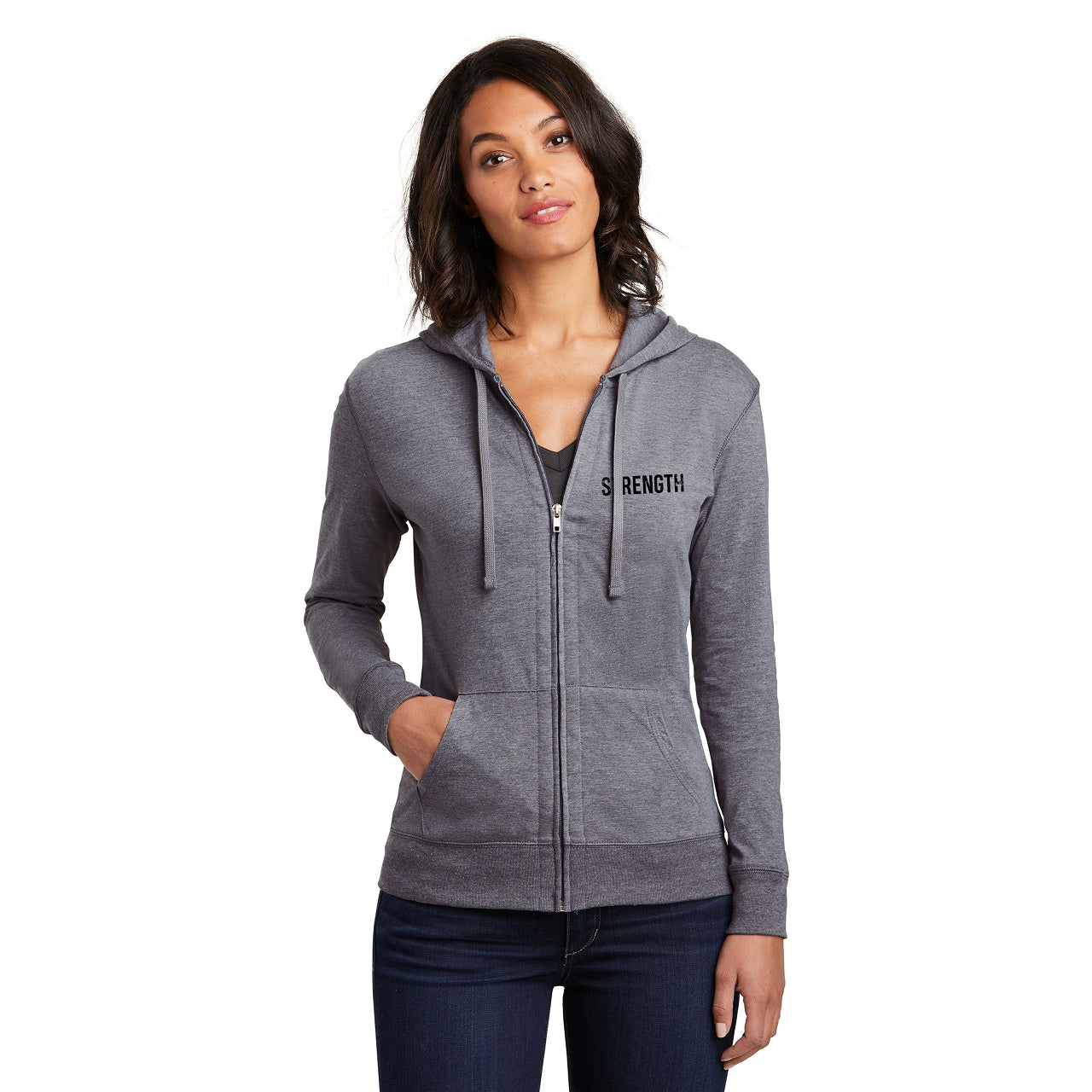 Ladies Full-Zip Light Weight Hoody
