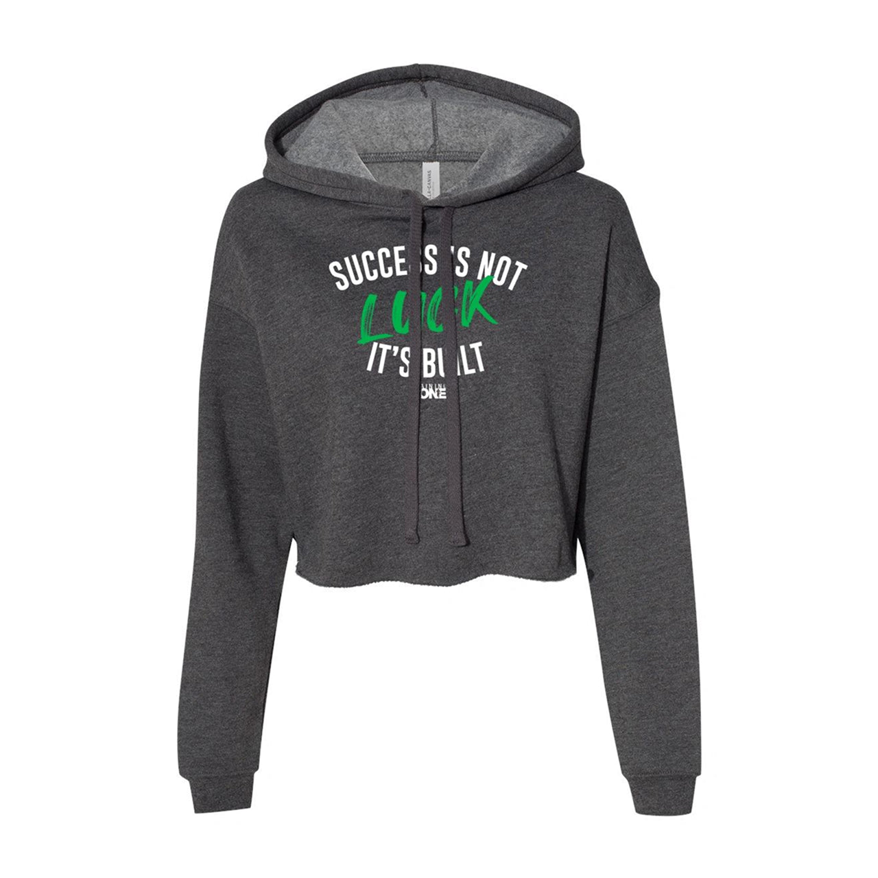 Success Is Not Luck It's Built Cropped Sweater
